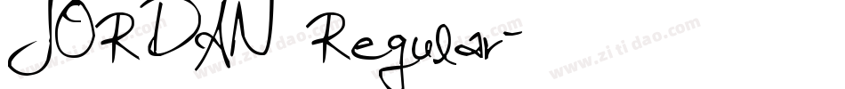 JORDAN Regular字体转换